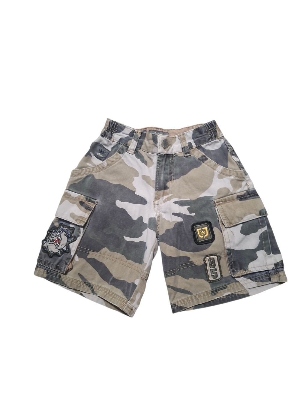 JNCO Kids Camo Cargo Shorts Size 4 90s